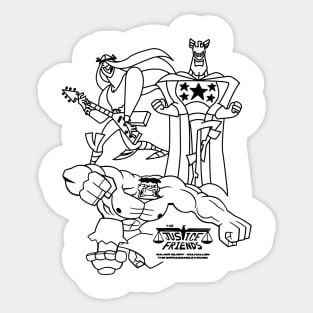 Dexters Laboratory - Justice Friends Sticker